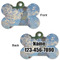Promenade Woman by Claude Monet Bone Shaped Dog Tag - Front & Back