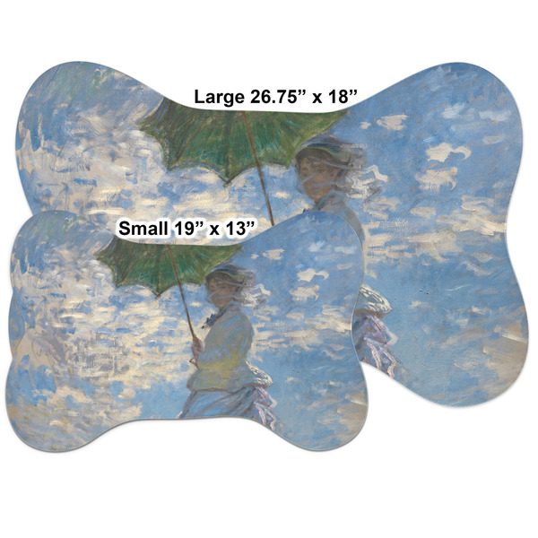 Promenade Woman by Claude Monet Bone Shaped Mat Comparison