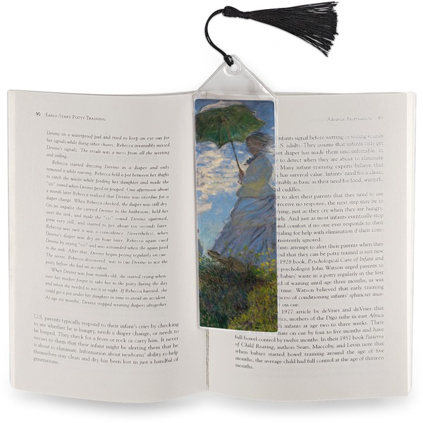 Promenade Woman Bookmark with tassel - In book