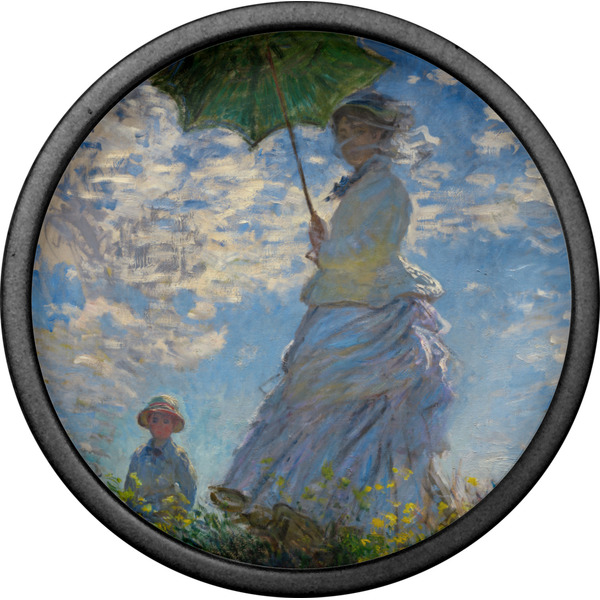 Promenade Woman by Claude Monet Cabinet Knob - Black - Front