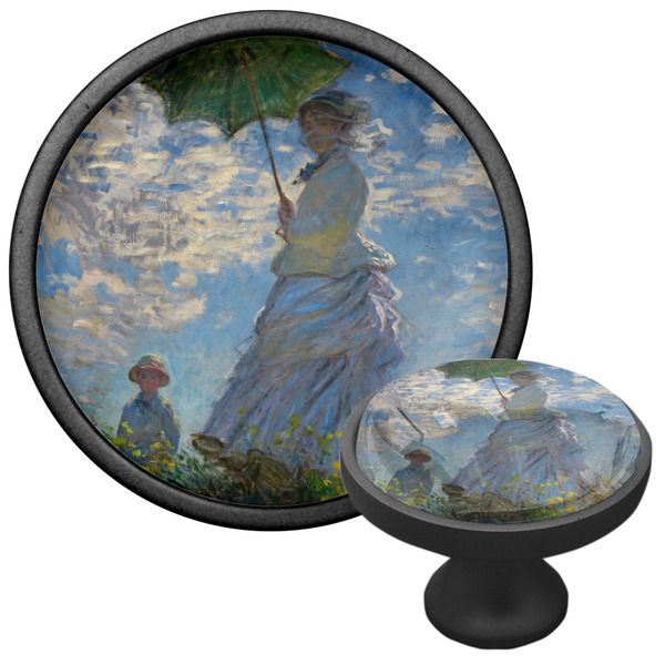 Promenade Woman by Claude Monet Cabinet Knob - Black - Multi Angle