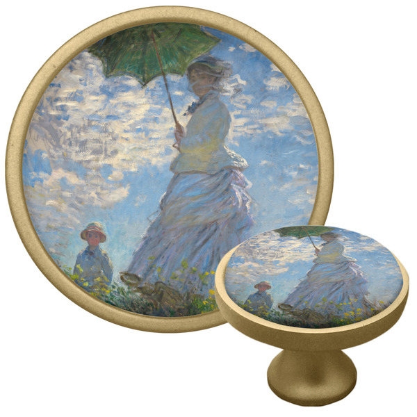 Promenade Woman by Claude Monet Cabinet Knob - Gold - Multi Angle