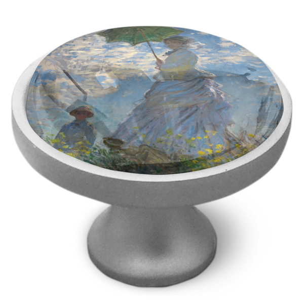 Promenade Woman by Claude Monet Cabinet Knob - Nickel - Side