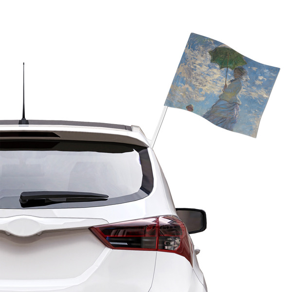 Promenade Woman by Claude Monet Car Flag - Large - LIFESTYLE