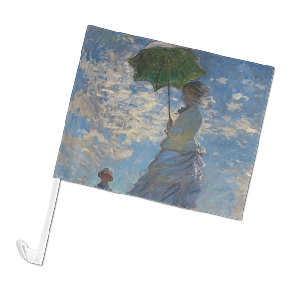Custom Promenade Woman by Claude Monet Car Flag - Large