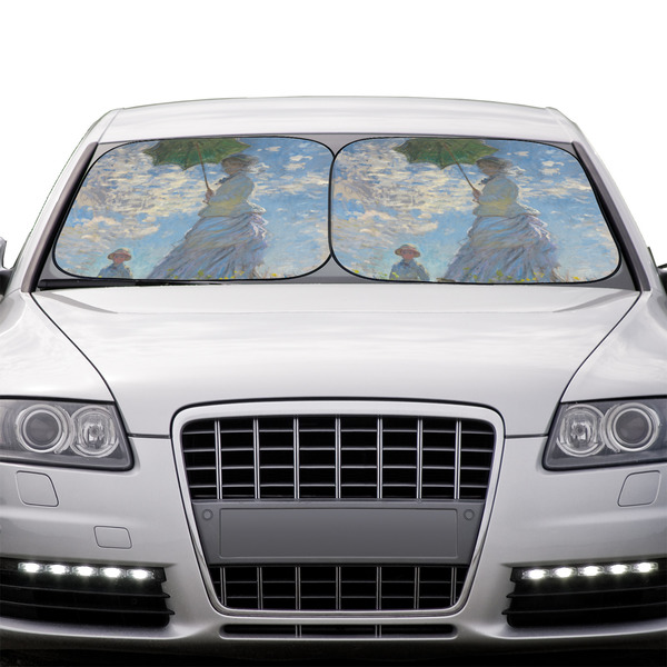 Promenade Woman by Claude Monet Car Sun Shades - IN CONTEXT