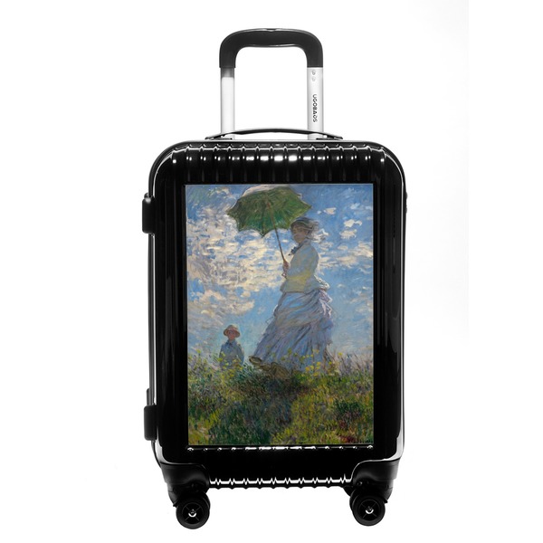 Custom Promenade Woman by Claude Monet Carry On Hard Shell Suitcase