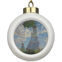 Promenade Woman by Claude Monet Ceramic Ball Ornament