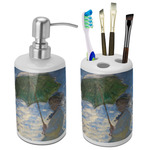 Promenade Woman by Claude Monet Ceramic Bathroom Accessories Set