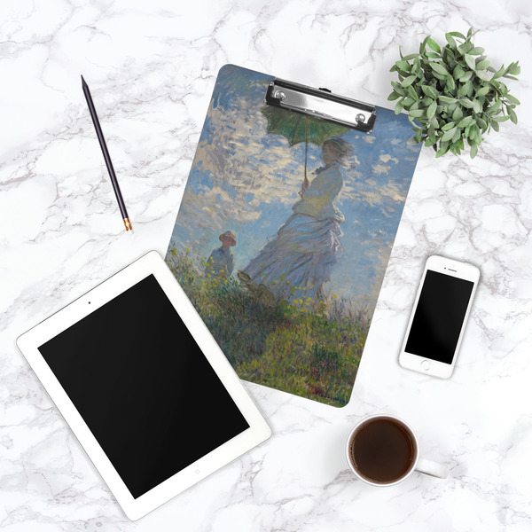 Promenade Woman by Claude Monet Clipboard - Lifestyle Photo