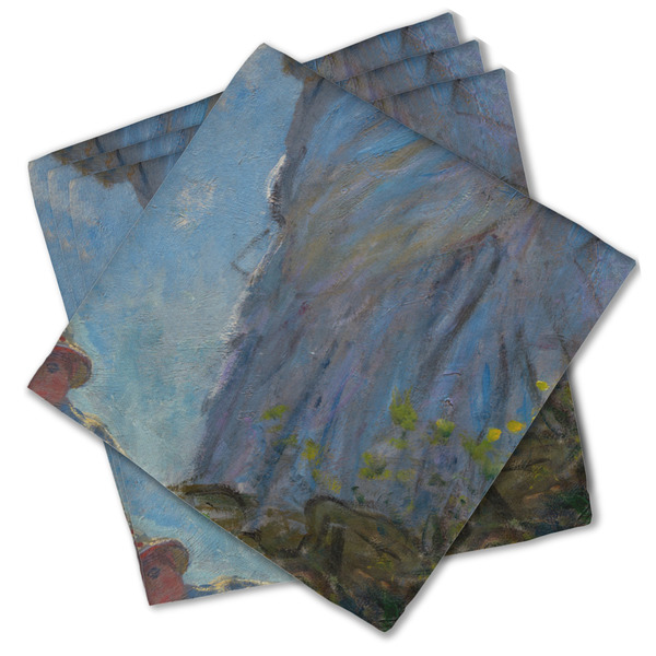 Custom Promenade Woman by Claude Monet Cloth Cocktail Napkins - Set of 4
