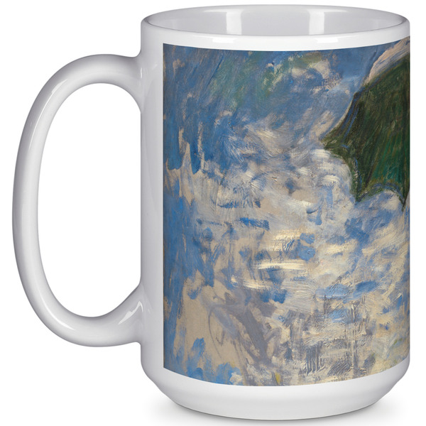 Custom Promenade Woman by Claude Monet 15 Oz Coffee Mug - White