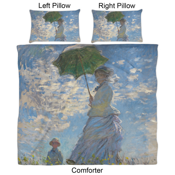 Promenade Woman by Claude Monet Comforter Set - King - Approval
