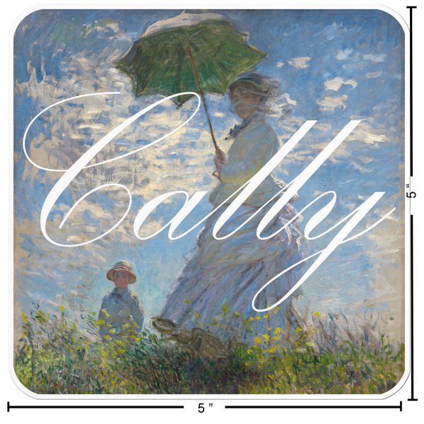 Promenade Woman by Claude Monet Custom Shape Iron On Patches - L - APPROVAL