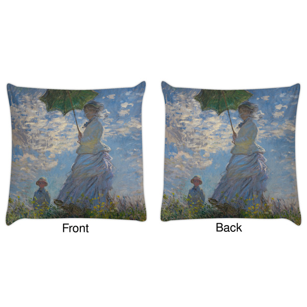 Promenade Woman by Claude Monet Decorative Pillow Case - Approval