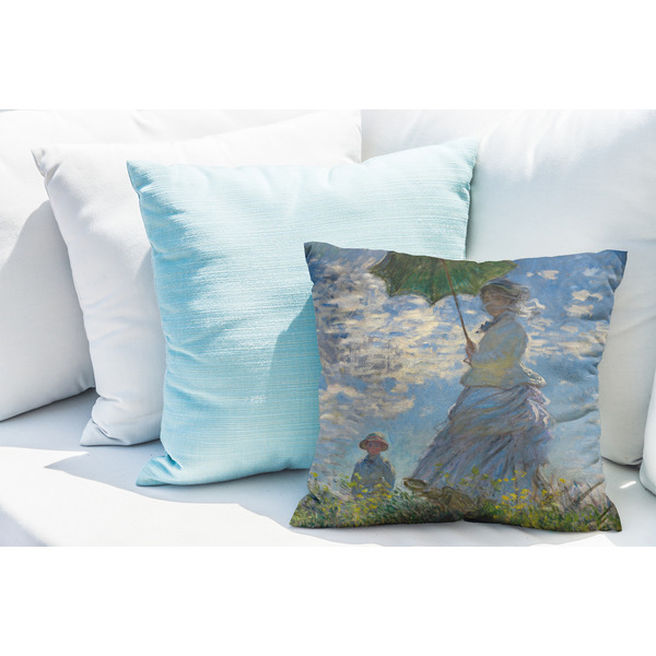 Promenade Woman by Claude Monet Decorative Pillow Case - LIFESTYLE 2