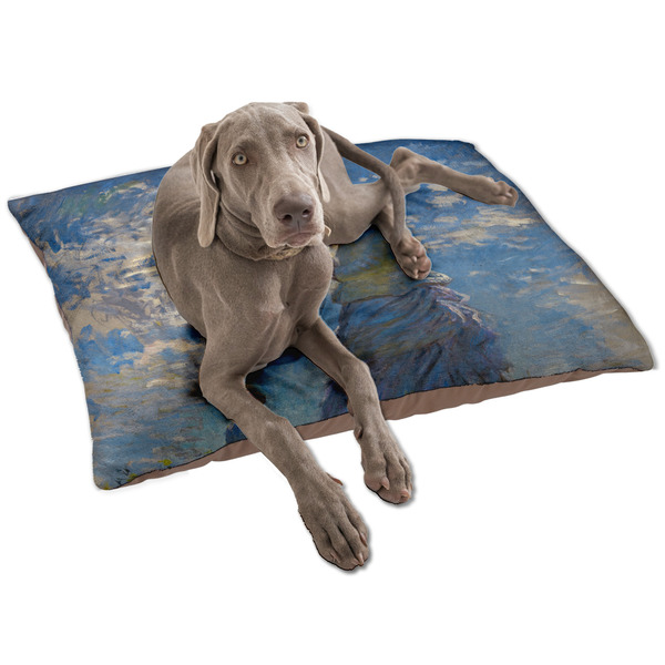 Custom Promenade Woman by Claude Monet Dog Bed - Large