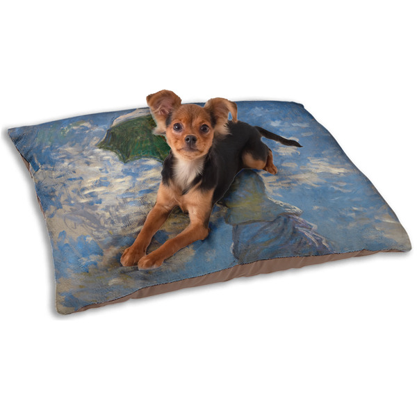 Custom Promenade Woman by Claude Monet Dog Bed - Small