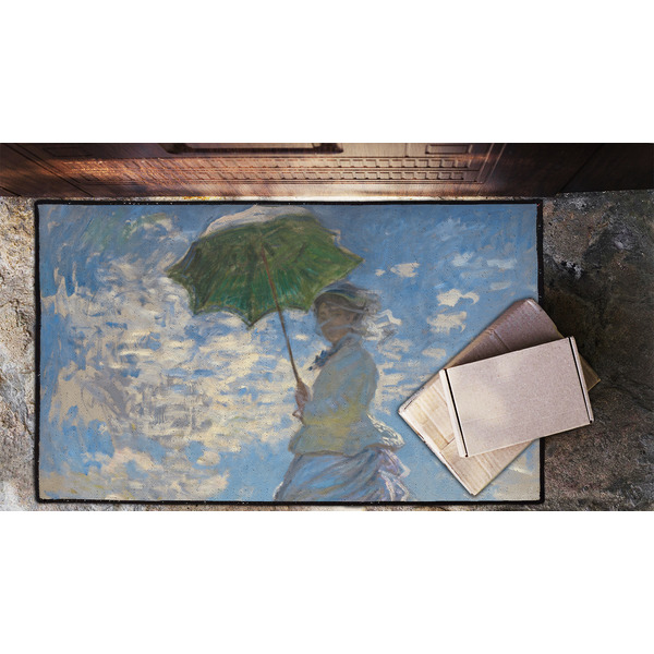 Promenade Woman by Claude Monet Door Mat - LIFESTYLE (Lrg)