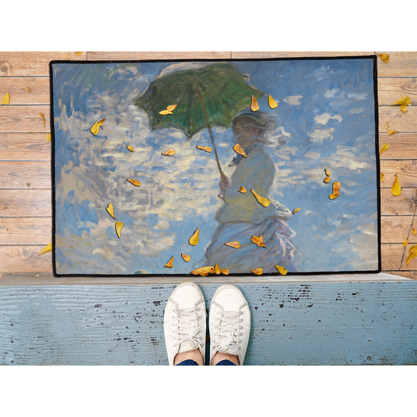 Promenade Woman by Claude Monet Door Mat - LIFESTYLE (Med)