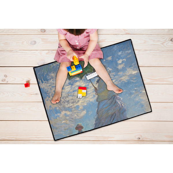 Promenade Woman by Claude Monet Door Mats - LIFESTYLE kid
