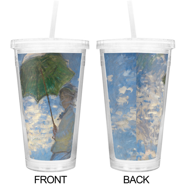 Promenade Woman by Claude Monet Double Wall Tumbler with Straw - Approval