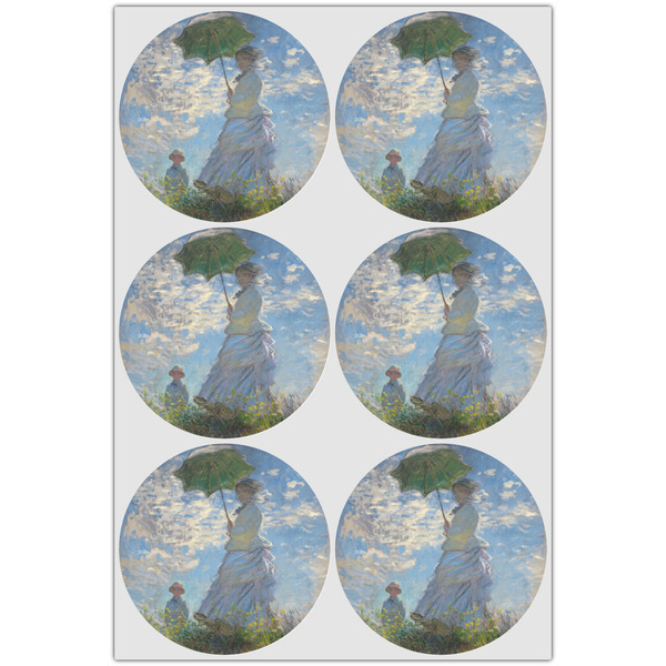 Promenade Woman by Claude Monet Drink Topper - XLarge - Set of 6