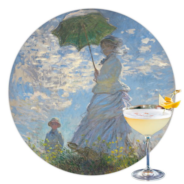 Custom Promenade Woman by Claude Monet Printed Drink Topper - 3.5"
