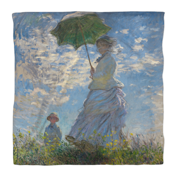 Promenade Woman by Claude Monet Duvet Cover - Queen - Front