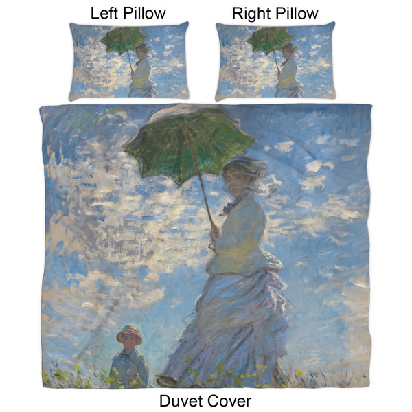 Promenade Woman by Claude Monet Duvet Cover Set - King - Approval