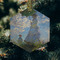 Promenade Woman by Claude Monet Frosted Glass Ornament - Hexagon (Lifestyle)