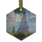 Promenade Woman by Claude Monet Frosted Glass Ornament - Hexagon