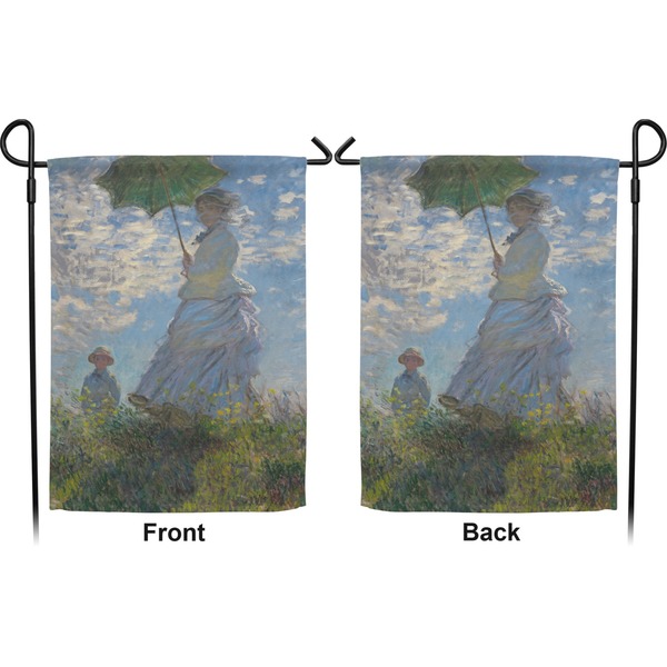 Promenade Woman by Claude Monet Garden Flag - Double Sided Front and Back
