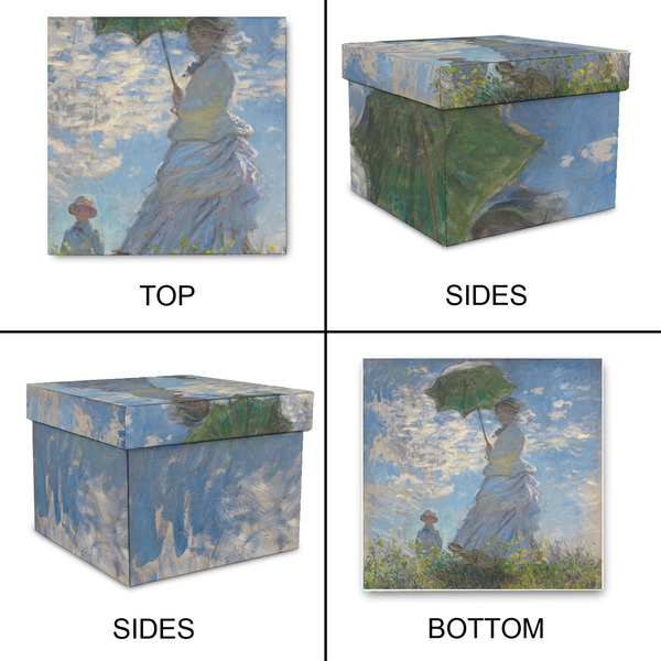 Promenade Woman by Claude Monet Gift Boxes with Lid - Canvas Wrapped - Medium - Approval