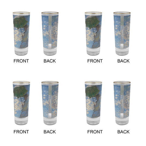 Promenade Woman by Claude Monet Glass Shot Glass - 2 oz - Set of 4 - APPROVAL