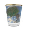 Promenade Woman by Claude Monet Glass Shot Glass - With gold rim - FRONT