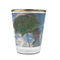 Promenade Woman by Claude Monet Glass Shot Glass - 1.5 oz - with Gold Rim - Set of 4