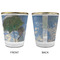 Promenade Woman by Claude Monet Glass Shot Glass - with gold rim - APPROVAL