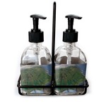 Promenade Woman by Claude Monet Glass Soap & Lotion Bottle Set