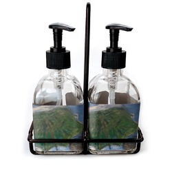 Promenade Woman by Claude Monet Glass Soap & Lotion Bottles