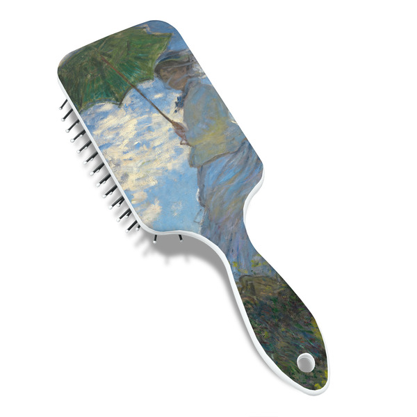 Promenade Woman by Claude Monet Hair Brush - Angle View
