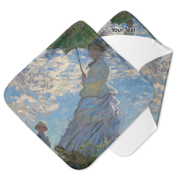 Custom Promenade Woman by Claude Monet Hooded Baby Towel