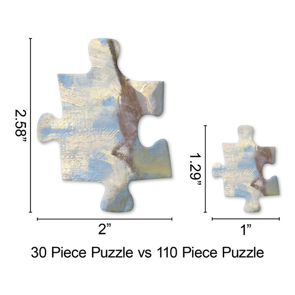 Promenade Woman by Claude Monet Jigsaw Puzzle - Piece Comparison