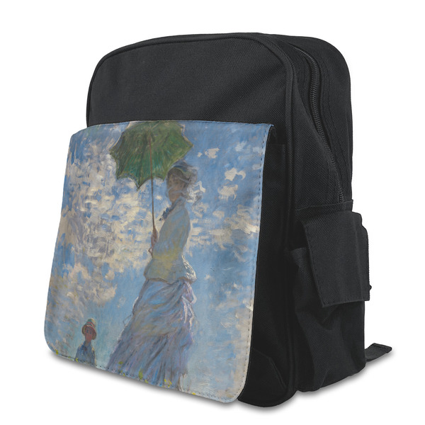 Custom Promenade Woman by Claude Monet Preschool Backpack