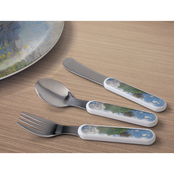 Promenade Woman by Claude Monet Kids Flatware w/ Plate