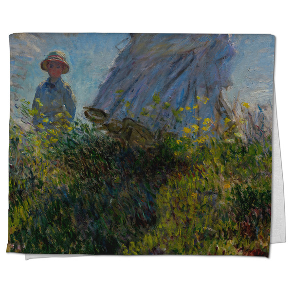 Custom Promenade Woman by Claude Monet Kitchen Towel - Poly Cotton