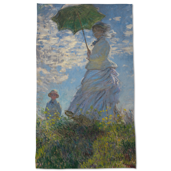 Promenade Woman by Claude Monet Kitchen Towel - Poly Cotton - Full Front