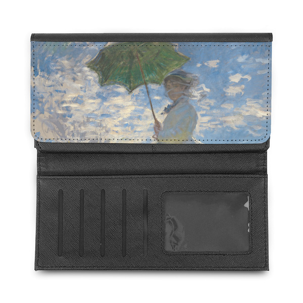 Promenade Woman by Claude Monet Ladies Wallet - Half Way Open