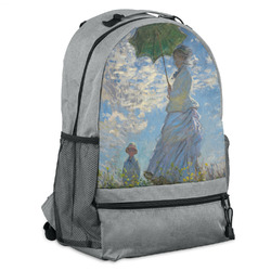 Promenade Woman by Claude Monet Backpack - Grey