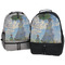Promenade Woman by Claude Monet Large Backpacks - Both